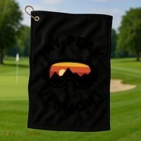 Jay Peak Skiing Ski Snowboarding In Vermont New England Cute Gift Golf Towel thumb 1