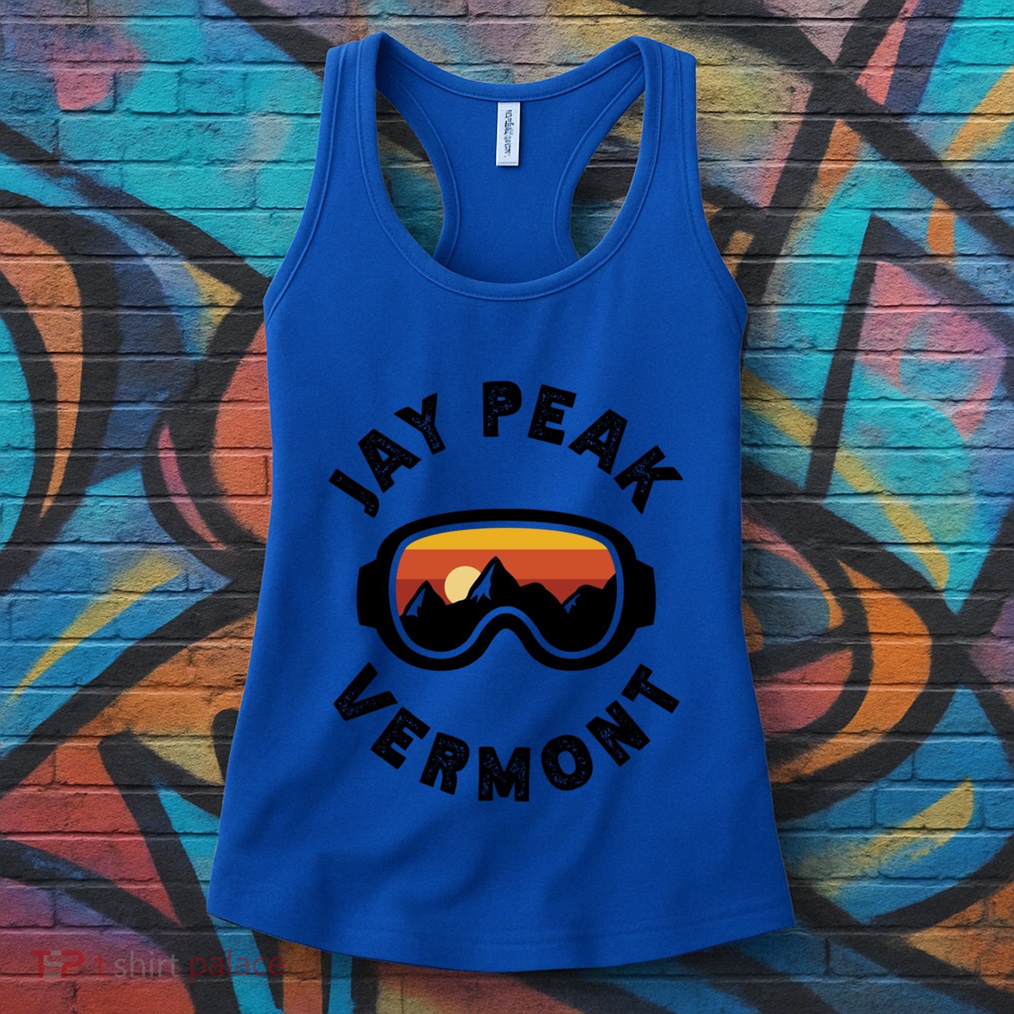 Jay Peak Skiing Ski Snowboarding In Vermont New England Cute Gift Women's Tank Top