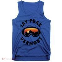 Jay Peak Skiing Ski Snowboarding In Vermont New England Cute Gift Tank Top thumb 0