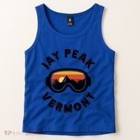 Jay Peak Skiing Ski Snowboarding In Vermont New England Cute Gift Tank Top thumb 2