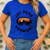 Jay Peak Skiing Ski Snowboarding In Vermont New England Cute Gift Women's T-Shirt thumb 2