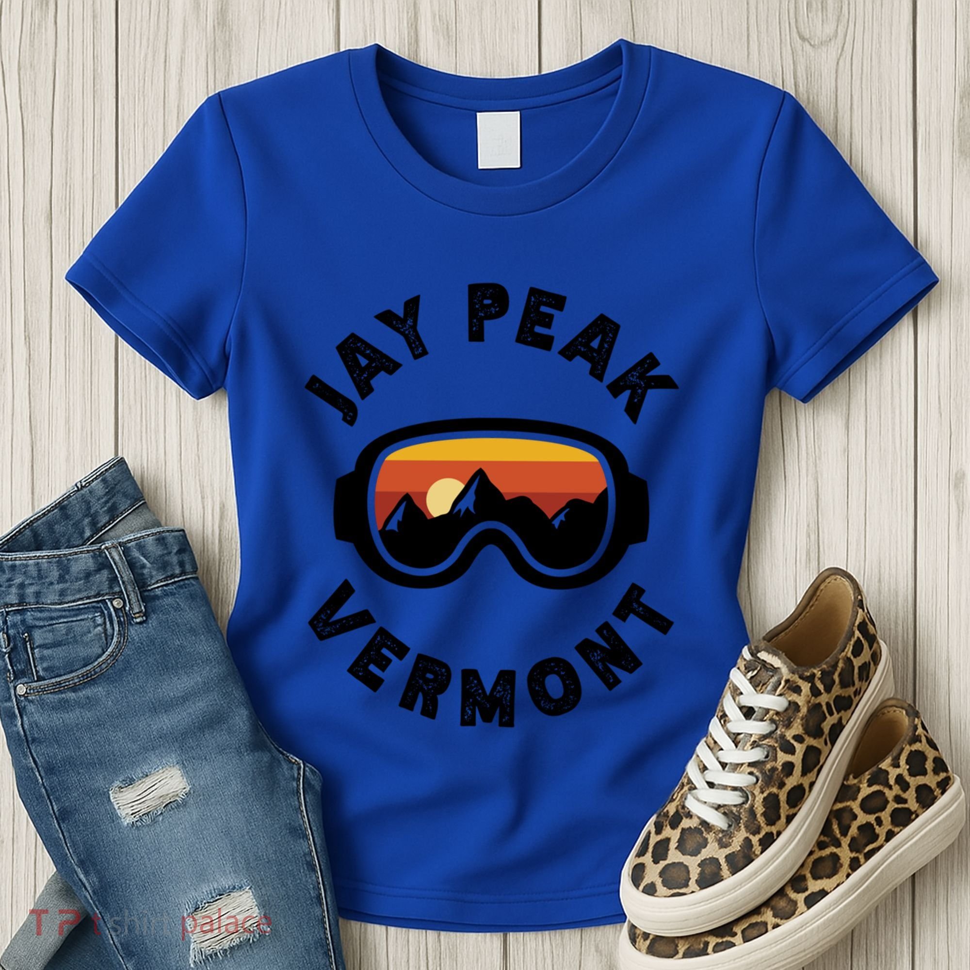 Jay Peak Skiing Ski Snowboarding In Vermont New England Cute Gift Women's T-Shirt