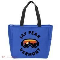 Jay Peak Skiing Ski Snowboarding In Vermont New England Cute Gift Tote Bag thumb 0