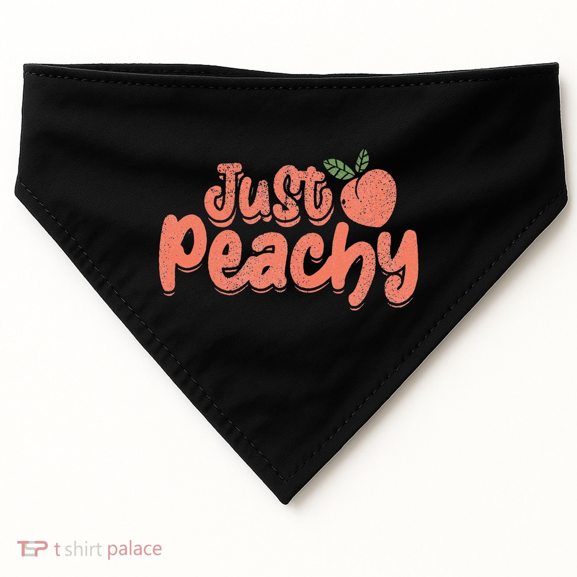 Just Peachy Sassy Summer Loving Peachy USA-Made Doggie Bandana