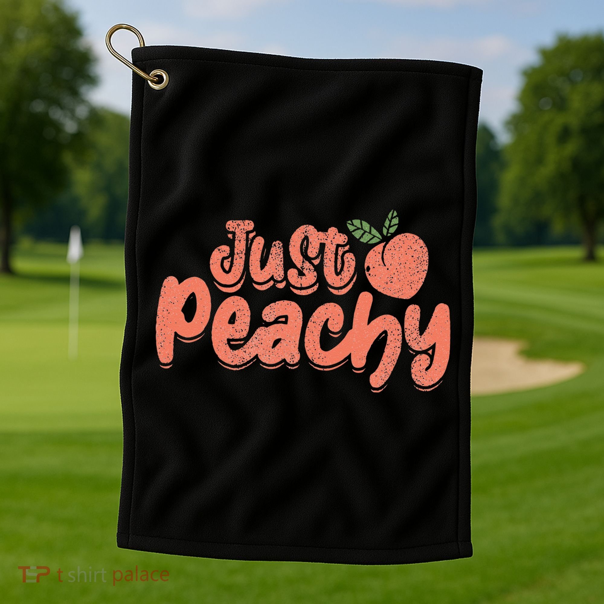 Just Peachy Sassy Summer Loving Peachy Golf Towel