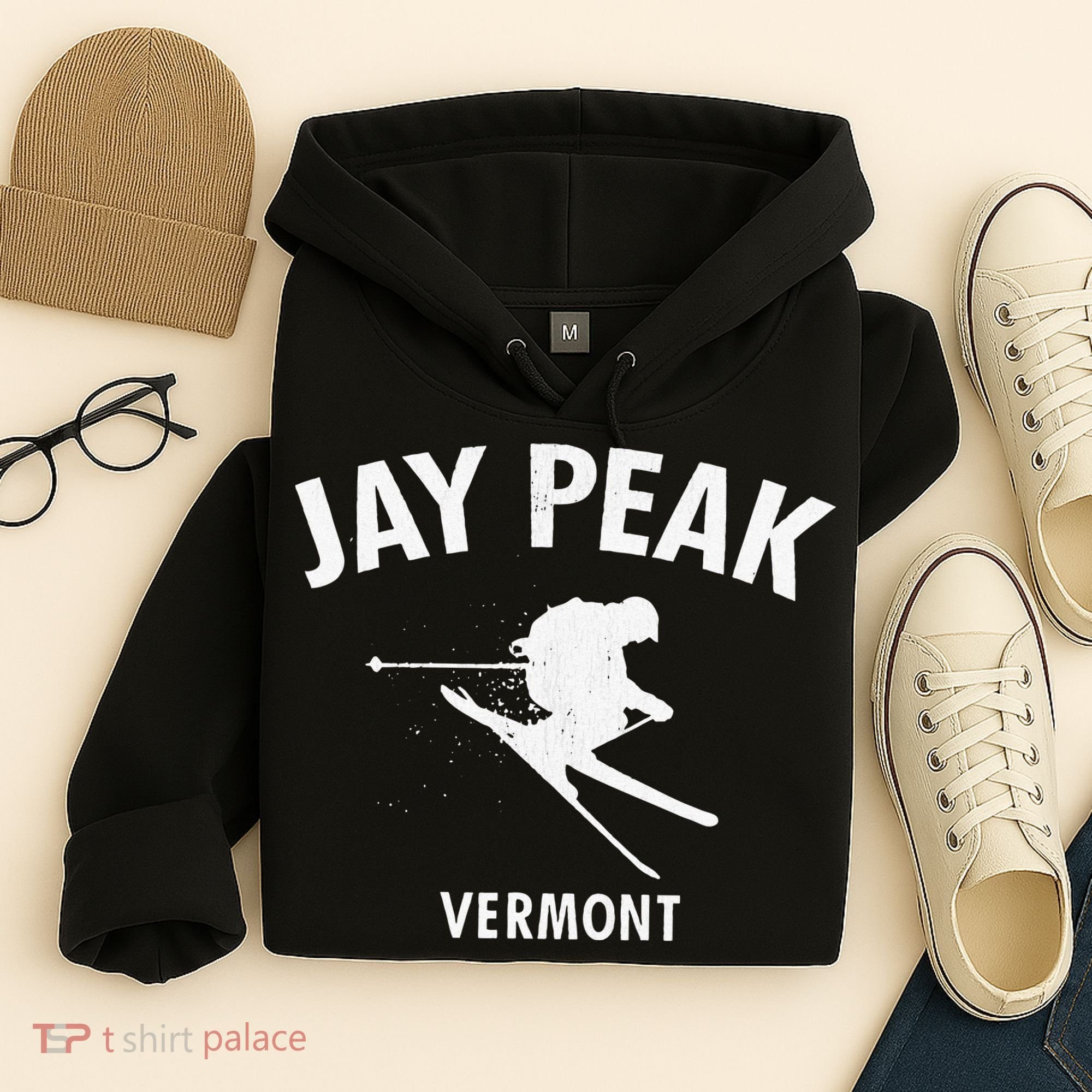 Jay Peak Skiing Tee Vermont Ski Hoodie