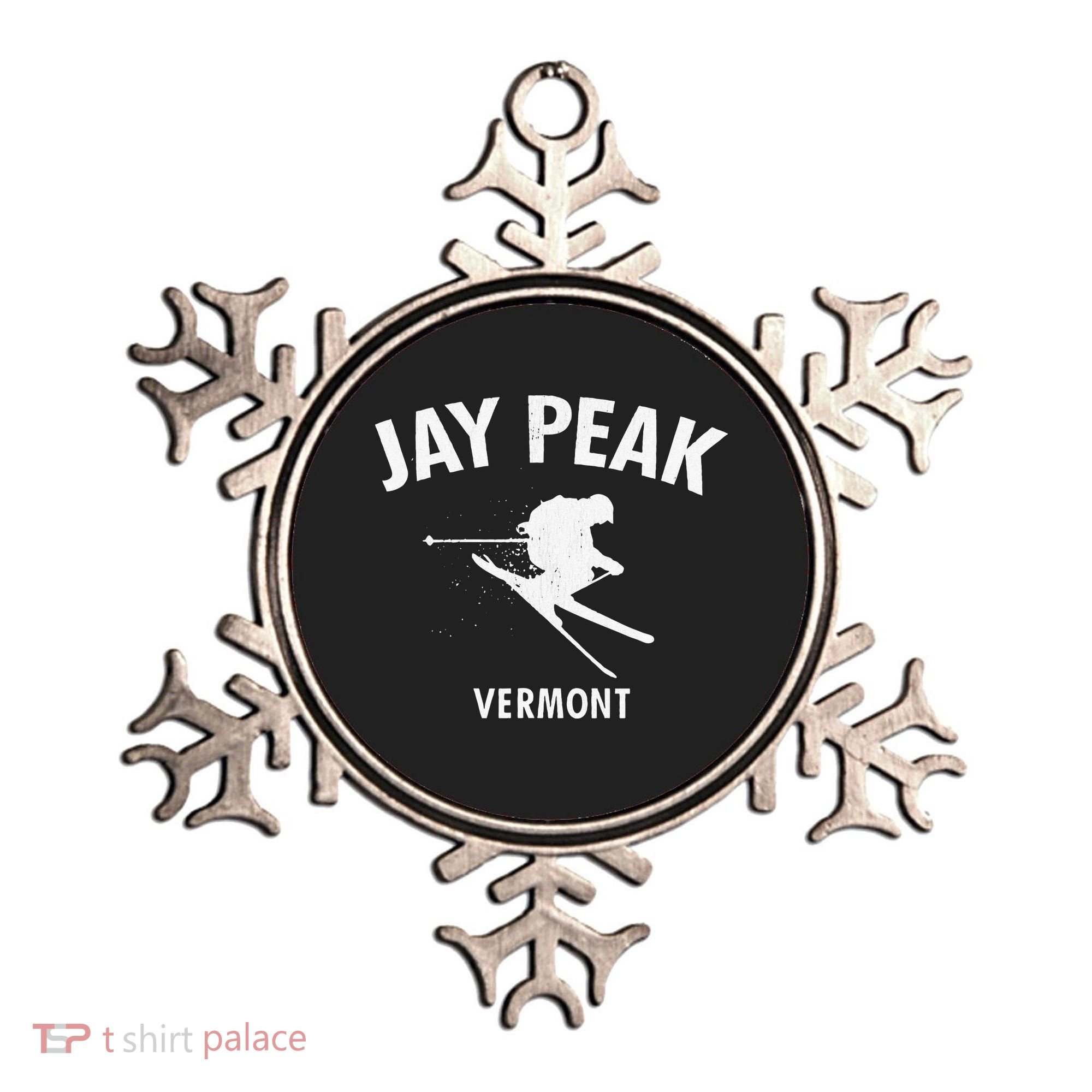 Jay Peak Skiing Tee Vermont Ski Ornament