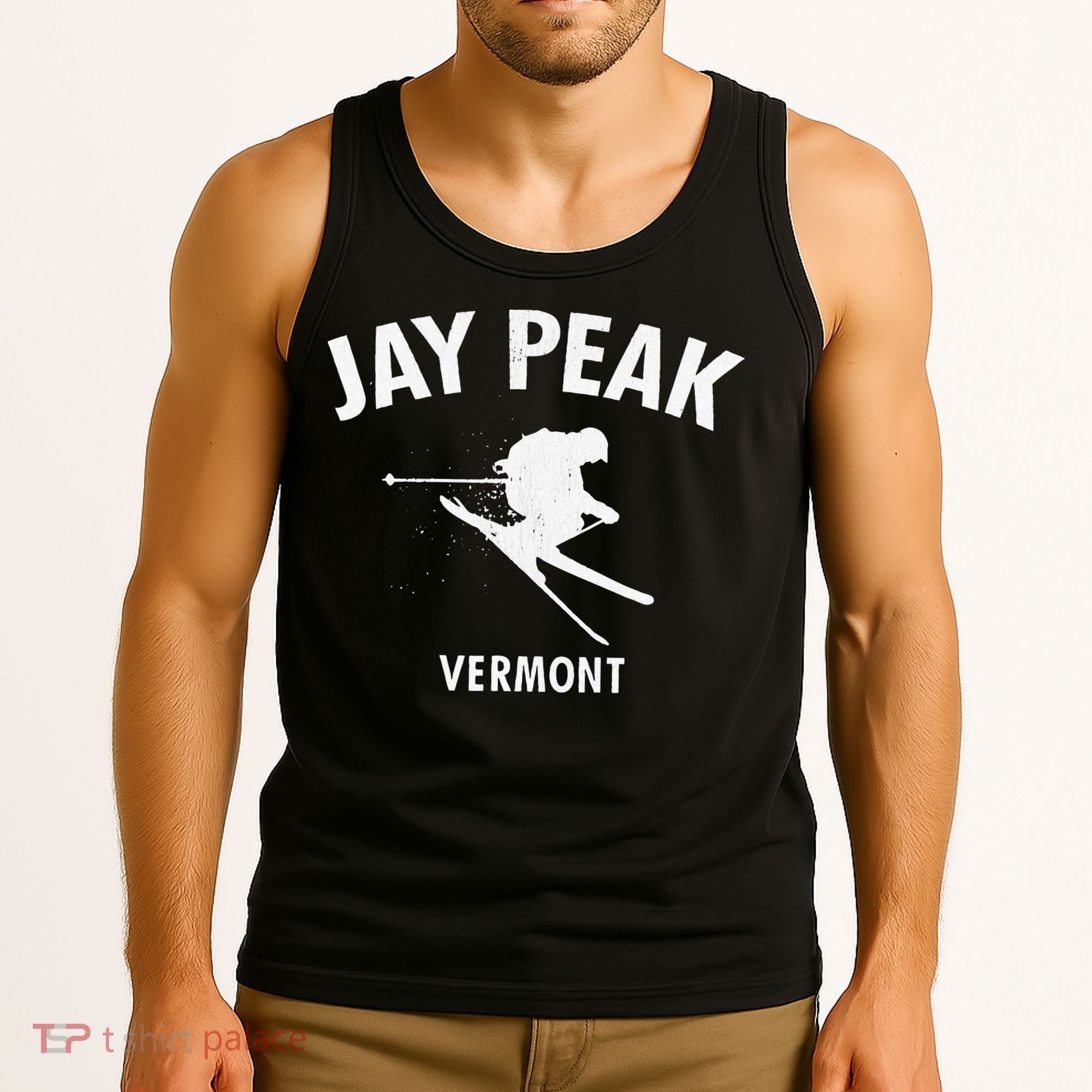 Jay Peak Skiing Tee Vermont Ski Tank Top