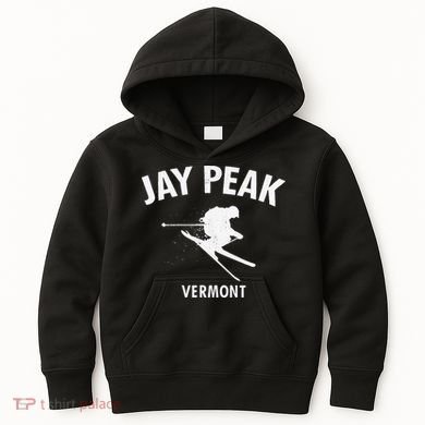 Jay Peak Skiing Tee Vermont Ski Kids Hoodie
