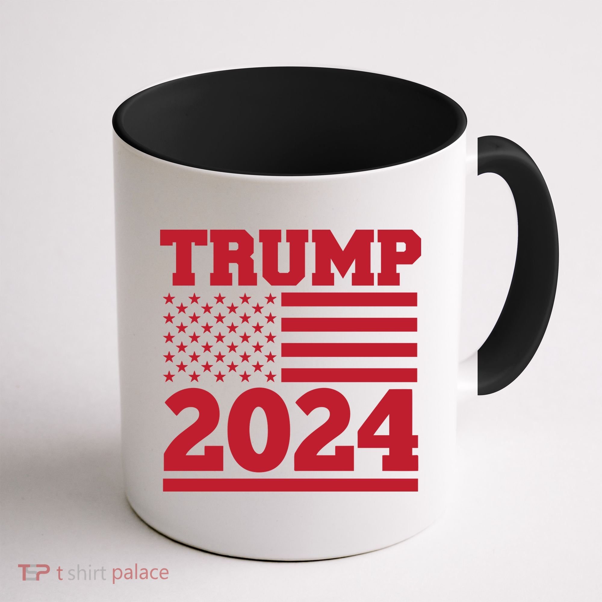 Jumbo Print Trump 2024 Usa Flag Coffee Mug
