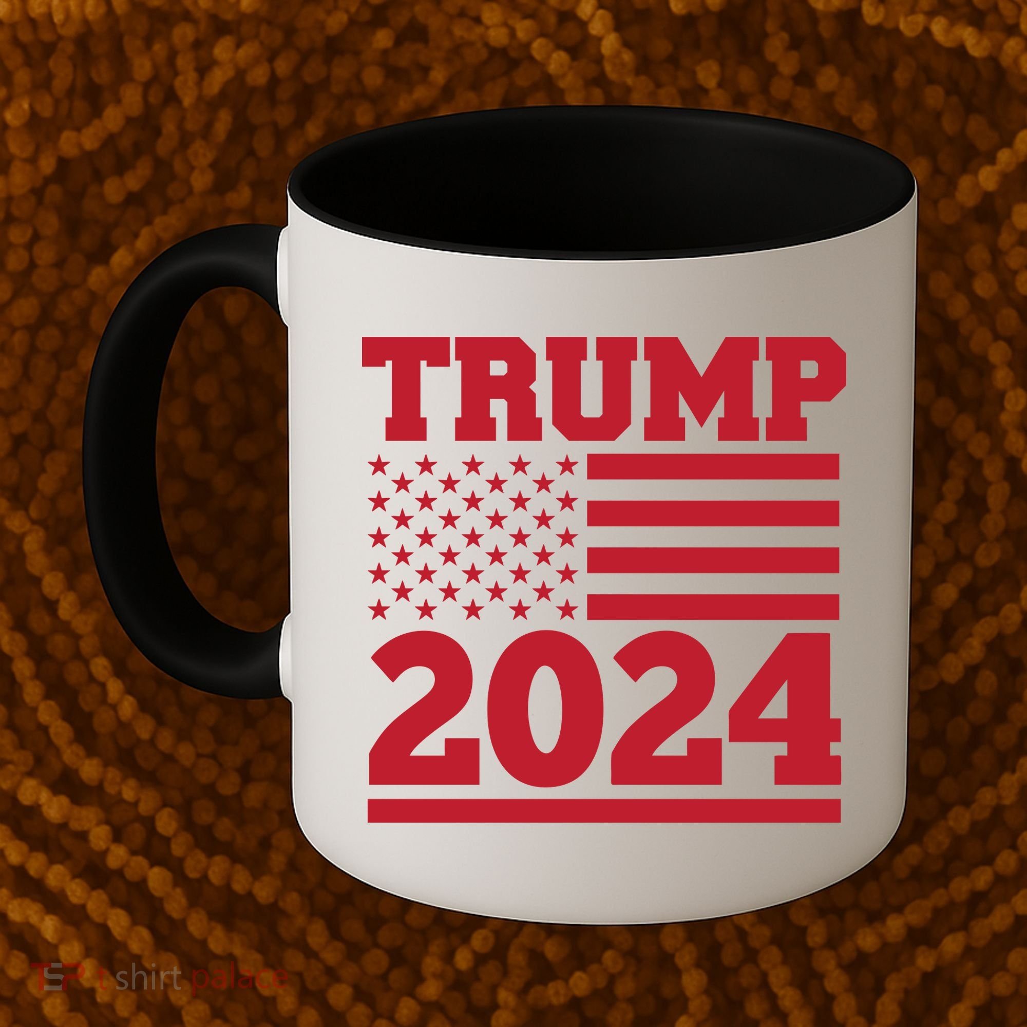 Jumbo Print Trump 2024 Usa Flag Coffee Mug