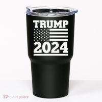 Jumbo Print Trump 2024 Usa Flag Tumbler thumb 0