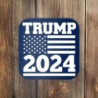 Jumbo Print Trump 2024 Usa Flag Coaster thumb 0