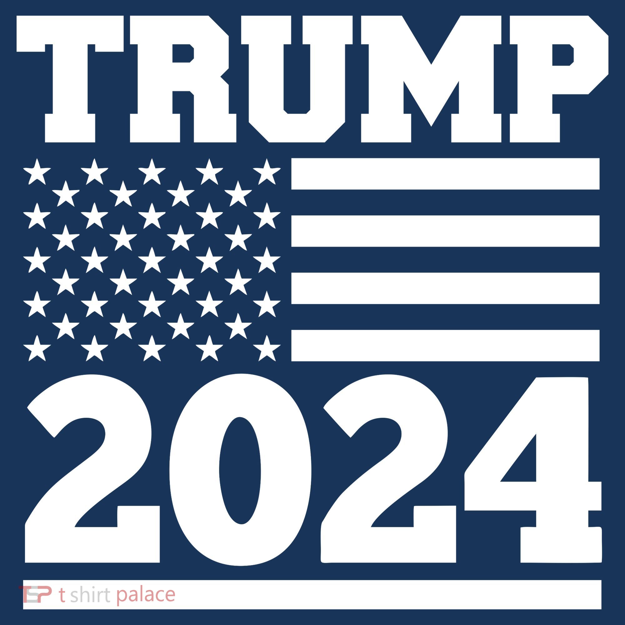 Jumbo Print Trump 2024 Usa Flag Women's Tank Top