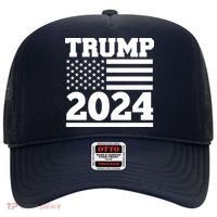 Jumbo Print Trump 2024 Usa Flag Hat thumb 0