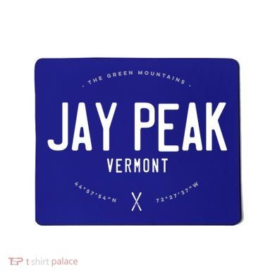 Jay Peak Vermont Graphic Distressed Vintage Ski Great Gift Mousepad