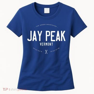 Jay Peak Vermont Graphic Distressed Vintage Ski Great Gift Women's T-Shirt