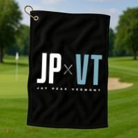 Jay Peak Vermont Graphic Ski Cool Gift Golf Towel thumb 1