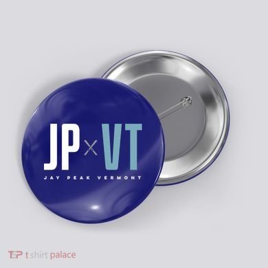 Jay Peak Vermont Graphic Ski Cool Gift Button