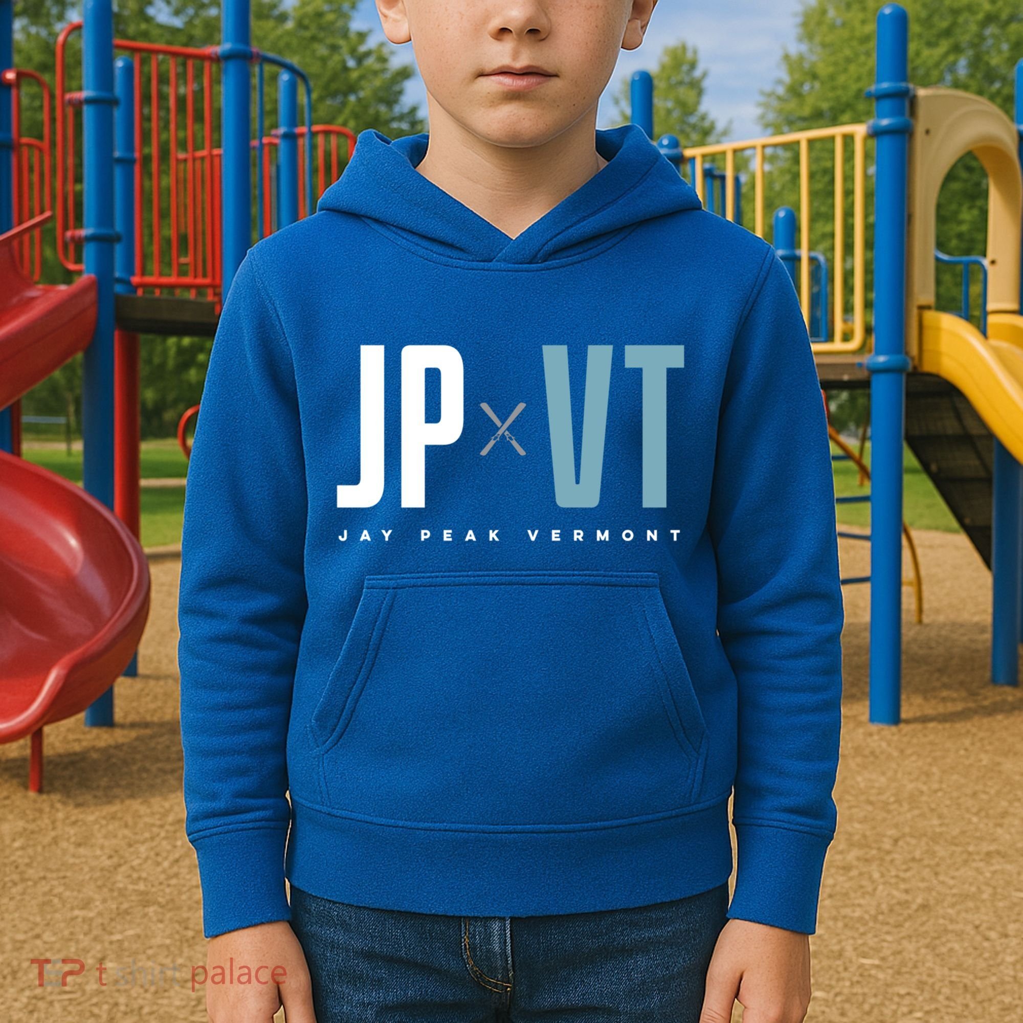 Jay Peak Vermont Graphic Ski Cool Gift Kids Hoodie