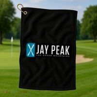Jay Peak Vermont Ski Gift Golf Towel thumb 1