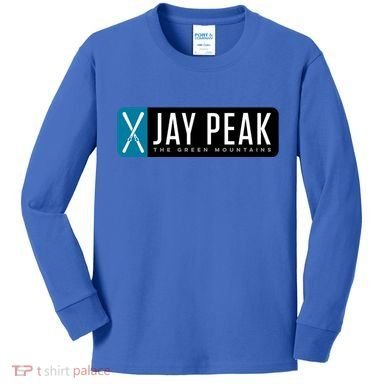 Jay Peak Vermont Ski Gift Kids Long Sleeve Shirt