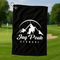 Jay Peak Vermont Ski Resort Skiing Snowboarding Gift Golf Towel thumb 1