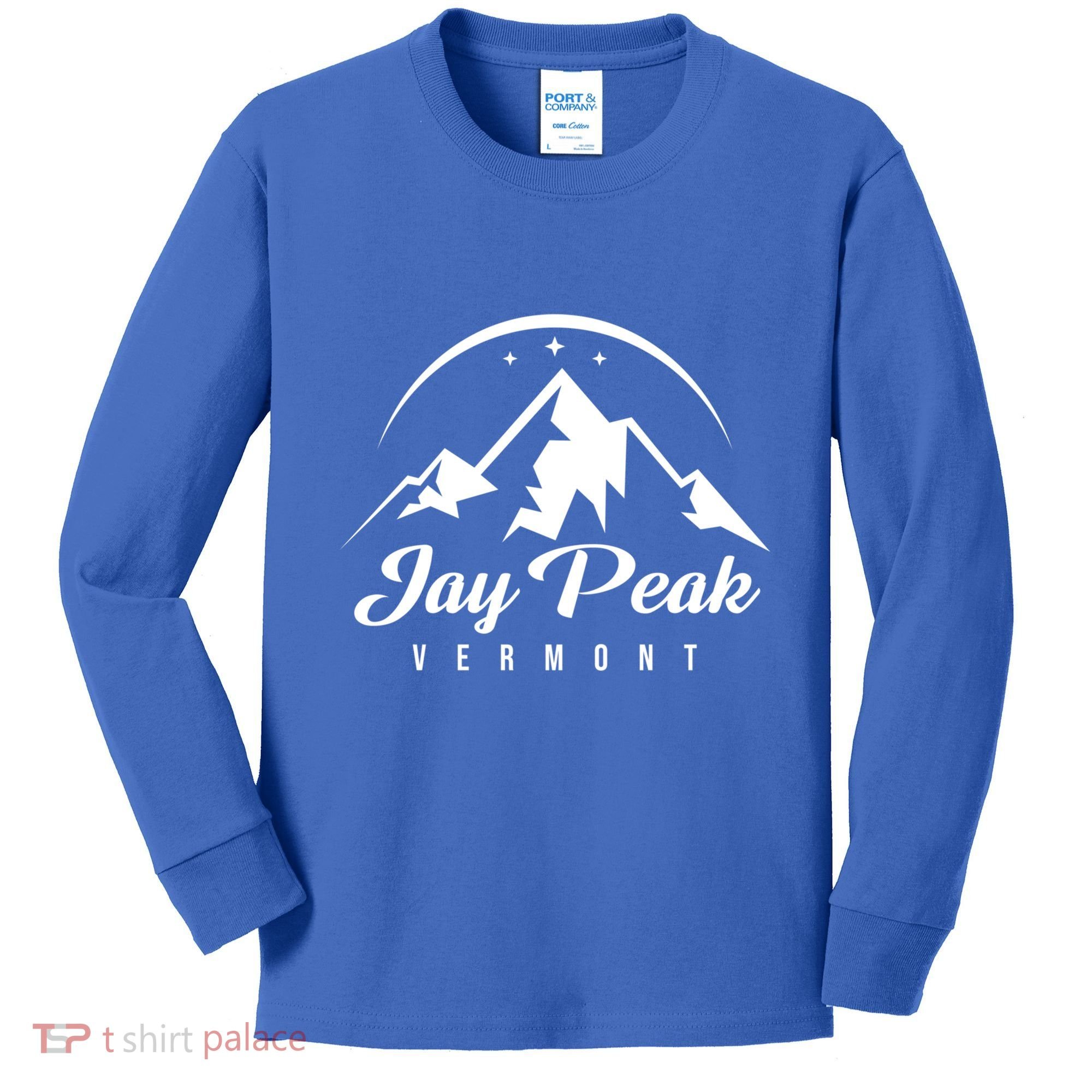 Jay Peak Vermont Ski Resort Skiing Snowboarding Gift Kids Long Sleeve Shirt