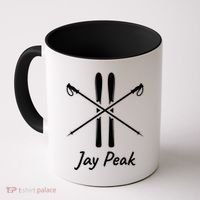 Jay Peak Vermont Skiing Ski Skis Down Hill Slopes Alpine Gift Coffee Mug thumb 0