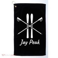 Jay Peak Vermont Skiing Ski Skis Down Hill Slopes Alpine Gift Golf Towel thumb 0
