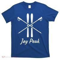 Jay Peak Vermont Skiing Ski Skis Down Hill Slopes Alpine Gift T-Shirt thumb 0