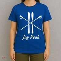 Jay Peak Vermont Skiing Ski Skis Down Hill Slopes Alpine Gift T-Shirt thumb 4