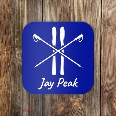 Jay Peak Vermont Skiing Ski Skis Down Hill Slopes Alpine Gift Coaster