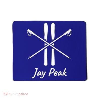 Jay Peak Vermont Skiing Ski Skis Down Hill Slopes Alpine Gift Mousepad