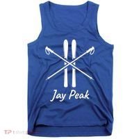 Jay Peak Vermont Skiing Ski Skis Down Hill Slopes Alpine Gift Tank Top thumb 0