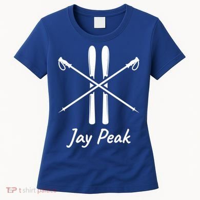 Jay Peak Vermont Skiing Ski Skis Down Hill Slopes Alpine Gift Women's T-Shirt