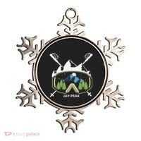 Jay Peak Vermont Skiing Skier Ski Goggles And Poles Gift Ornament thumb 0