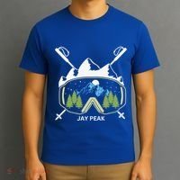 Jay Peak Vermont Skiing Skier Ski Goggles And Poles Gift T-Shirt thumb 3