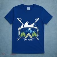 Jay Peak Vermont Skiing Skier Ski Goggles And Poles Gift T-Shirt thumb 5