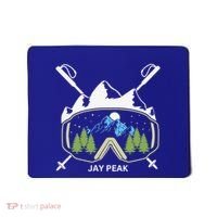 Jay Peak Vermont Skiing Skier Ski Goggles And Poles Gift Mousepad thumb 0