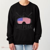 Jay Peak Vermont Usa Ski Retro Skiing Funny Gift Women's Sweatshirt thumb 0