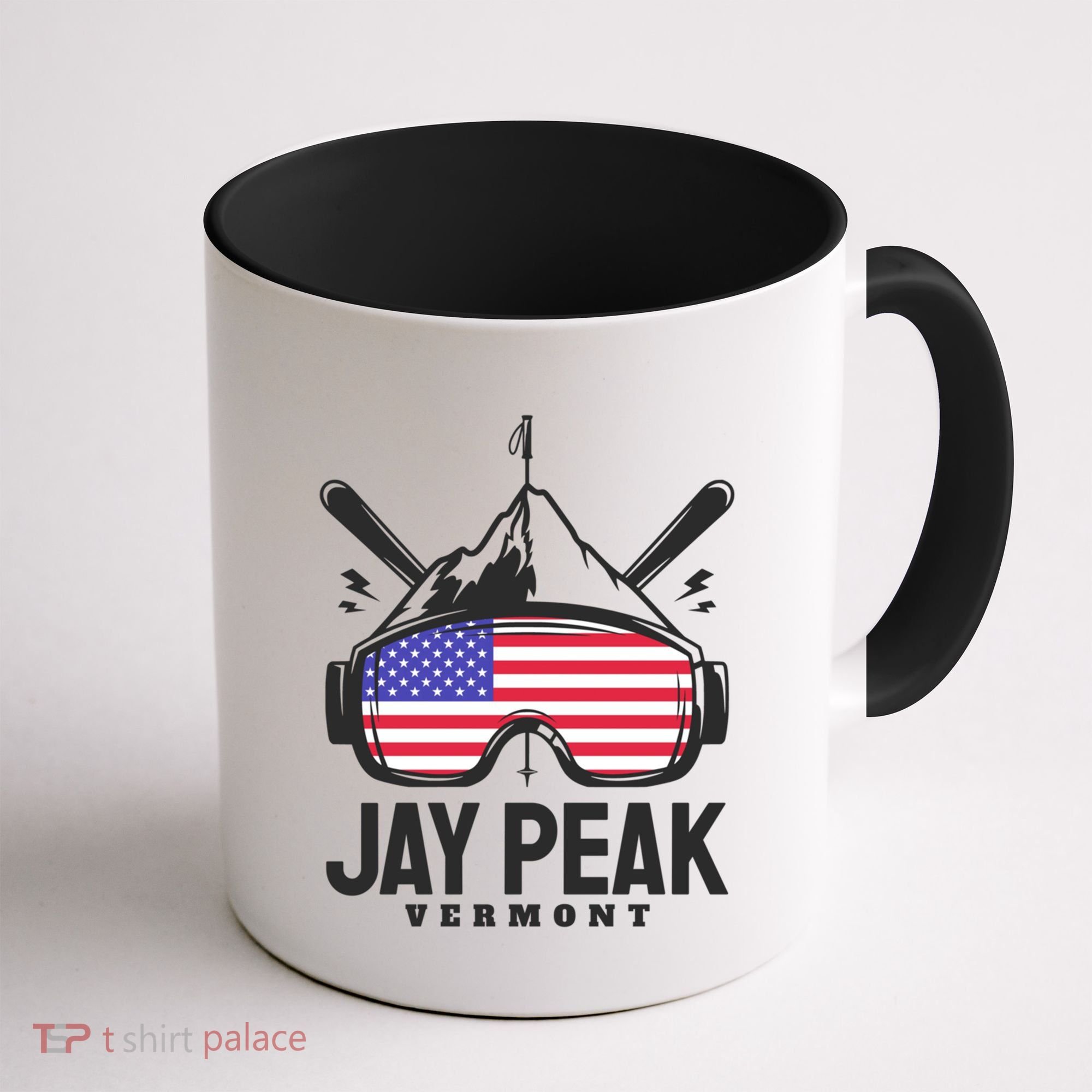 Jay Peak Vermont Usa Ski Retro Skiing Funny Gift Coffee Mug