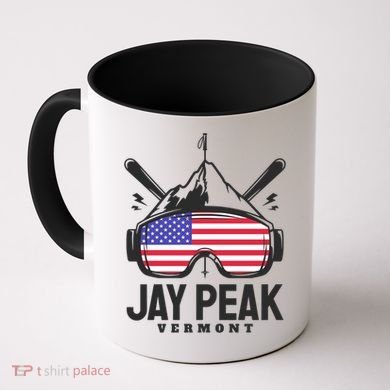 Jay Peak Vermont Usa Ski Retro Skiing Funny Gift Coffee Mug