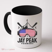 Jay Peak Vermont Usa Ski Retro Skiing Funny Gift Coffee Mug thumb 0