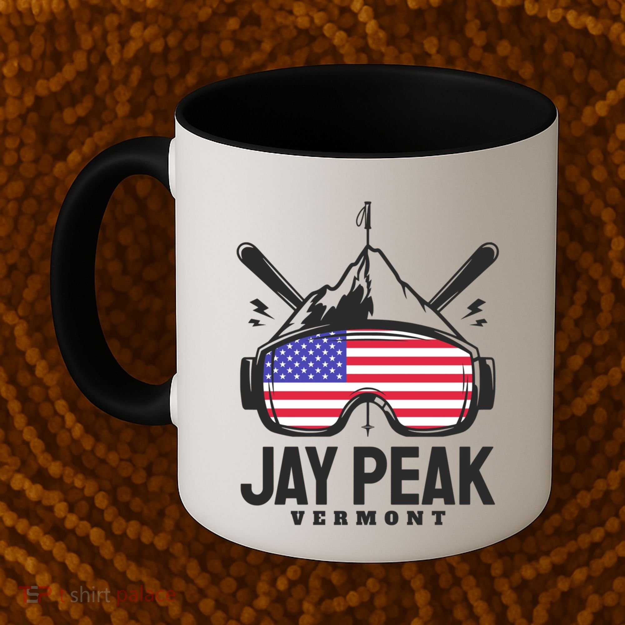 Jay Peak Vermont Usa Ski Retro Skiing Funny Gift Coffee Mug