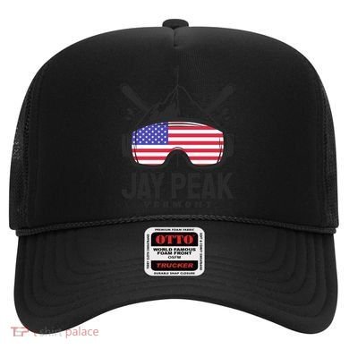 Jay Peak Vermont Usa Ski Retro Skiing Funny Gift Hat