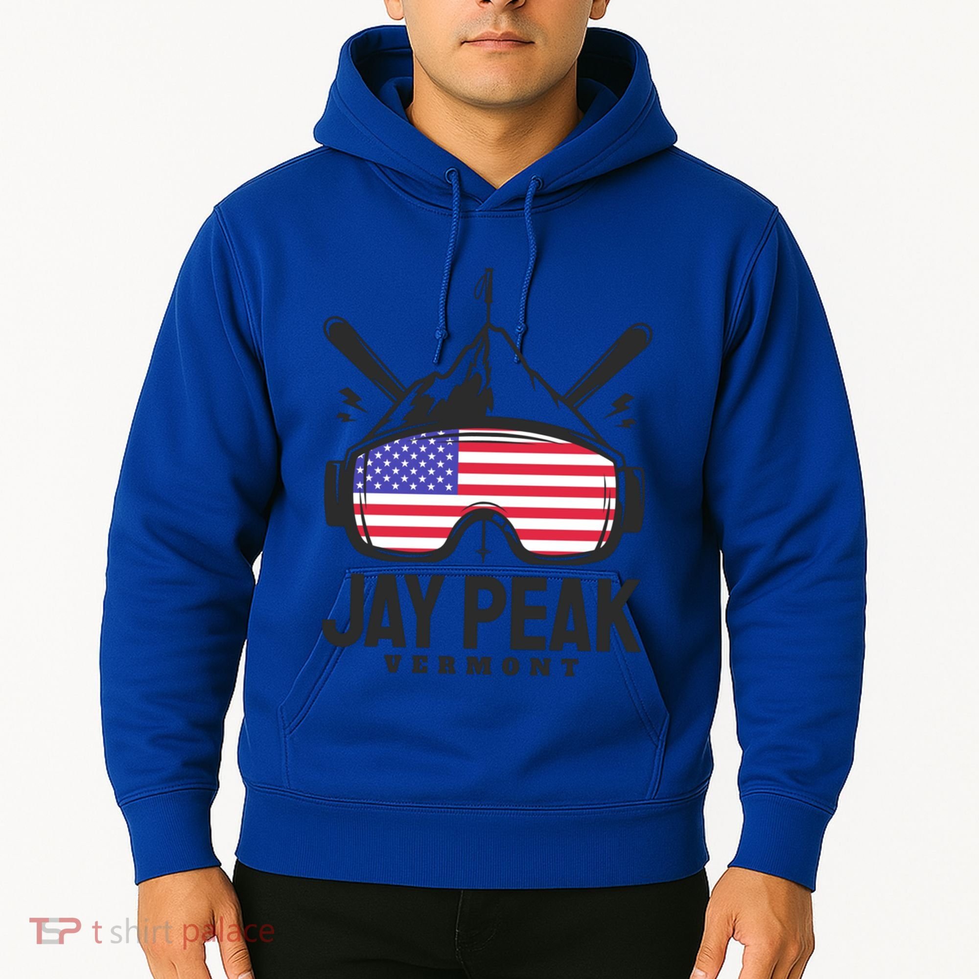 Jay Peak Vermont Usa Ski Retro Skiing Funny Gift Hoodie