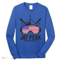 Jay Peak Vermont Usa Ski Retro Skiing Funny Gift Long Sleeve Shirt thumb 0