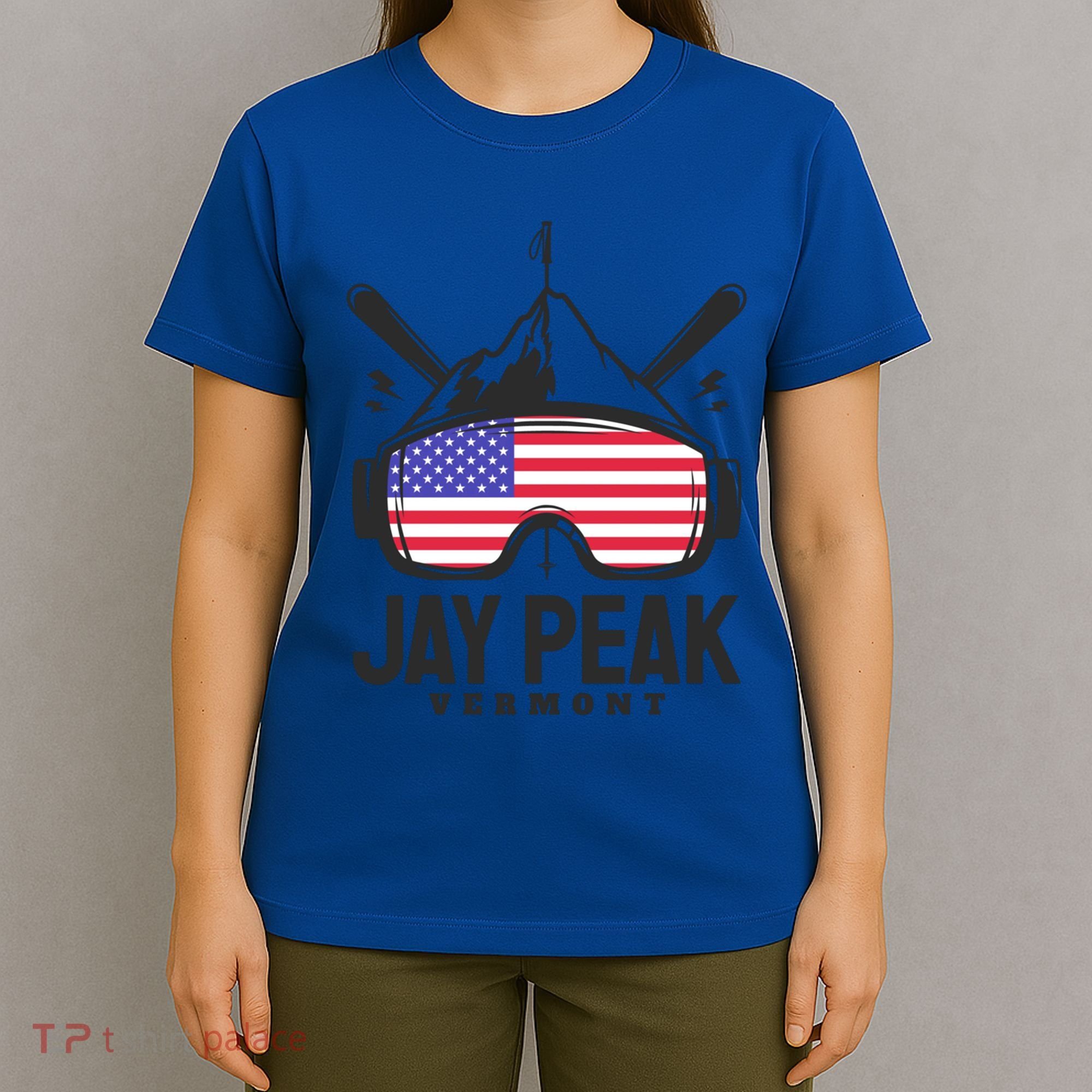 Jay Peak Vermont Usa Ski Retro Skiing Funny Gift T-Shirt