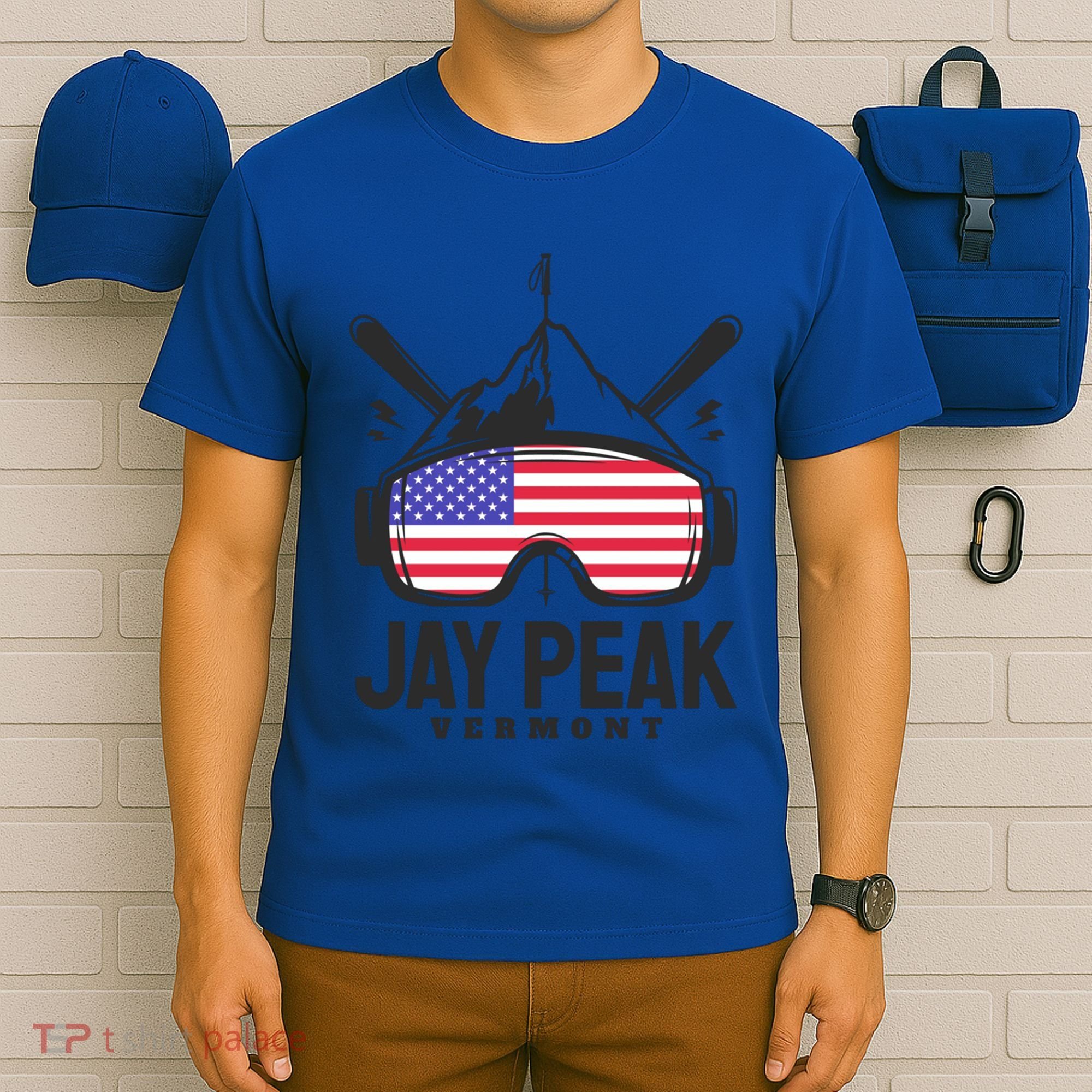 Jay Peak Vermont Usa Ski Retro Skiing Funny Gift T-Shirt